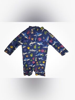 Up And Fast- Toddler Rash Guard Swimsuit UPF 50+ One Piece 12-18 Months
